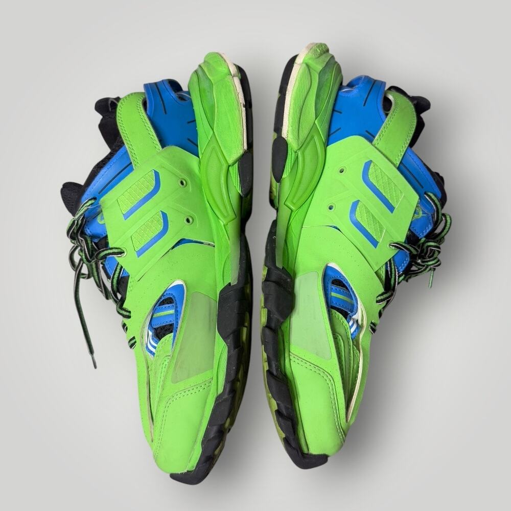 Balenciaga Track Trainers Green Blue Men’s sz 12 - Picture 3 of 15
